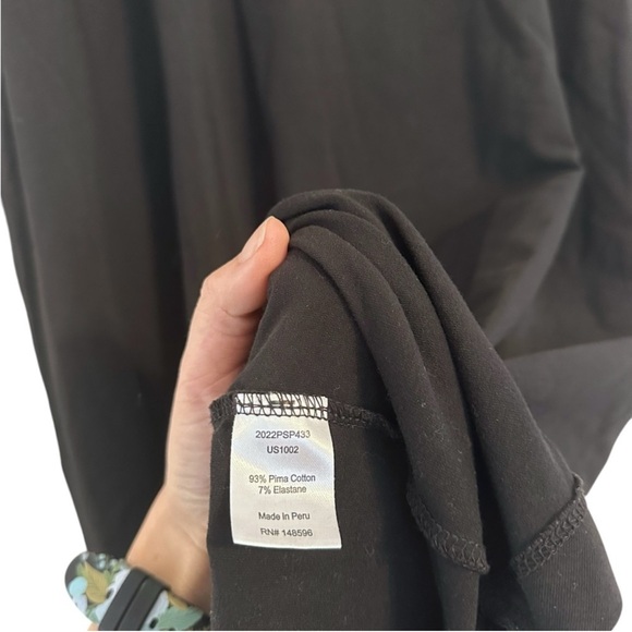 Universal Standard | Iconic Geneva Dress | Black | Asymmetrical Stretch | Size L - Picture 5 of 7